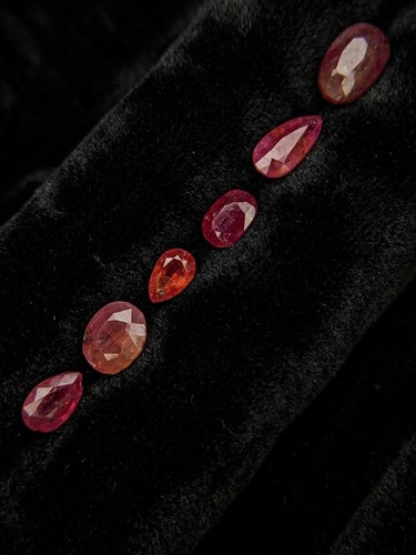 Ruby gemstone parcel pcs - 6,