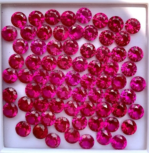 Natural ruby certified red - certified,