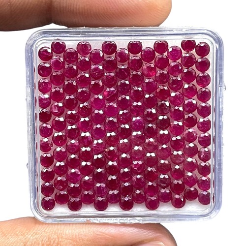 Pcs natural ruby 8mm - 10,