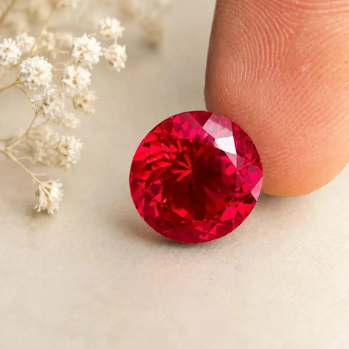Natural ruby round cut - ruby,