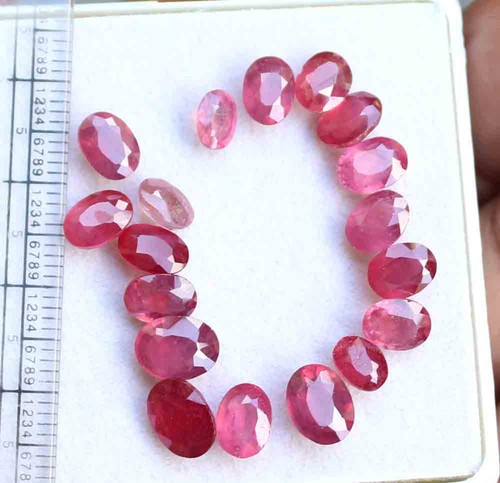 Natural oval red - natural,