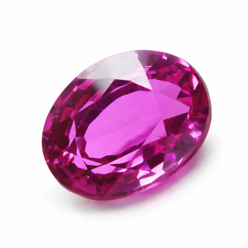 Pink natural ruby oval ct - pink,