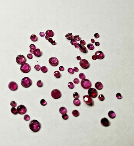 Red rubies 2 75mm round - red, 2.75mm