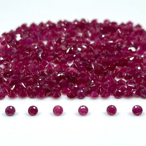Pcs natural ruby 2mm - ruby,