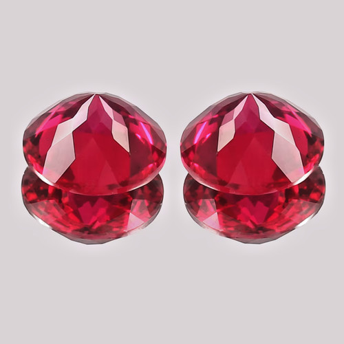Natural red ruby - red, –