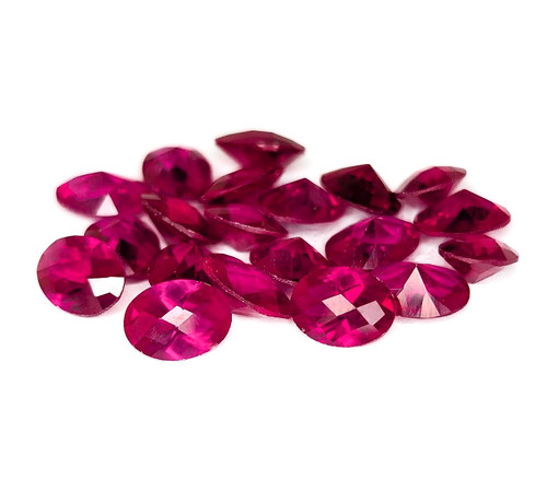 Oval checkerboard cut - oval,