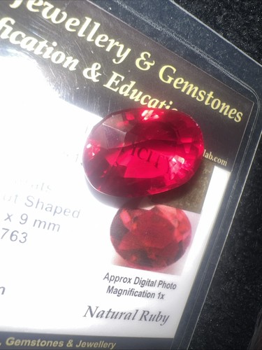 Natural red ruby gemstone - natural,